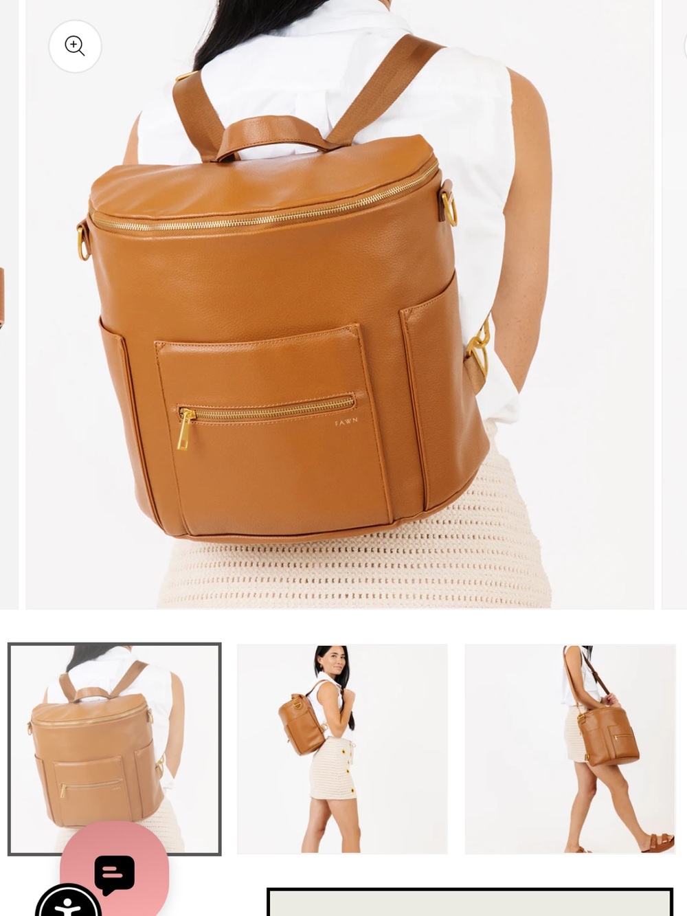 Fawn Design Original Diaper Bag Bundle - BNIB Brown - Picture 5 of 13